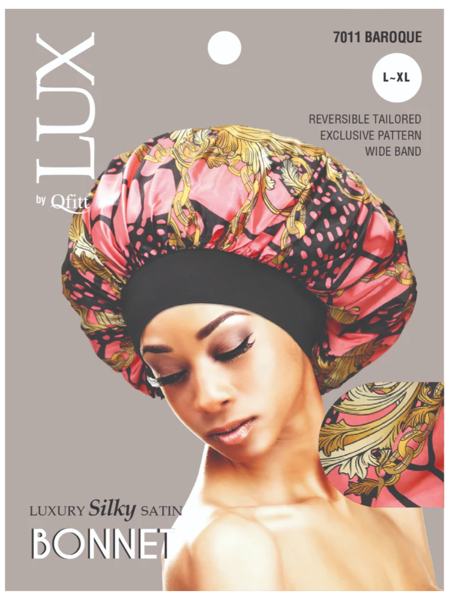 Qfitt Lux Silky Satin Bonnet L-XL Assorted Pattern