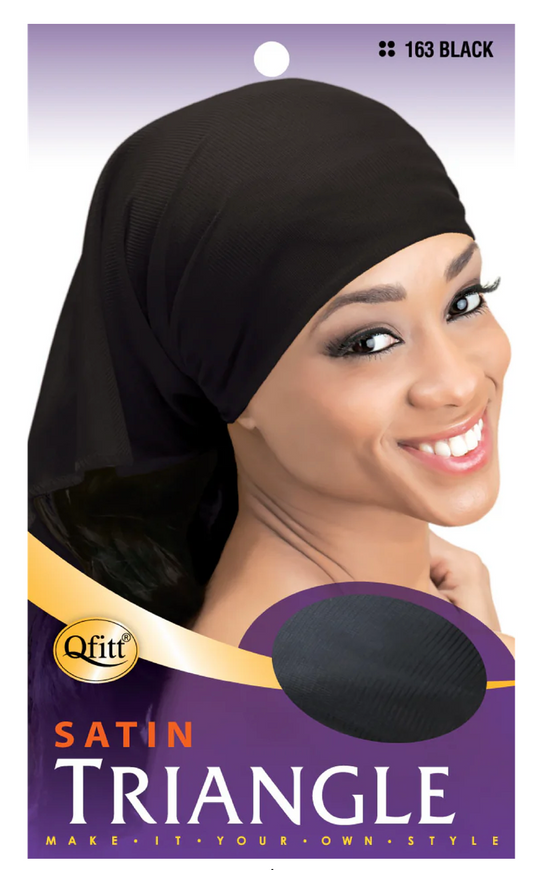 Qfitt Satin Triangle Large Black