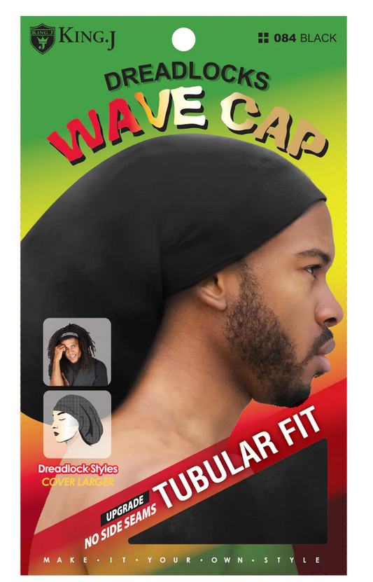 King J Dreadlocks Wave Cap Regular Black