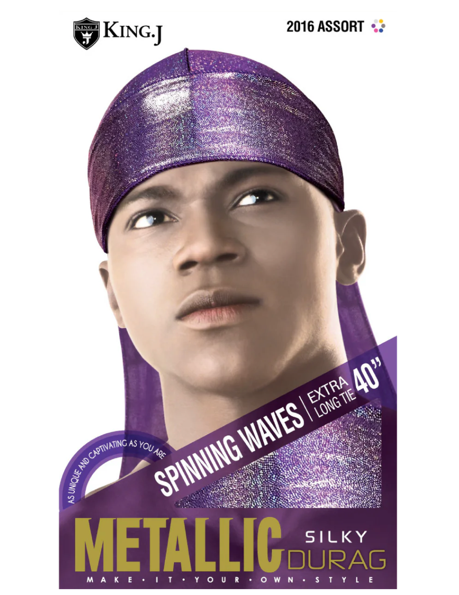 King J DuRag Metallic Silky Assorted