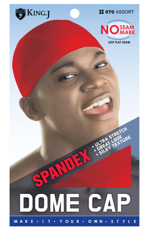 King J Spandex Dome Cap Assorted