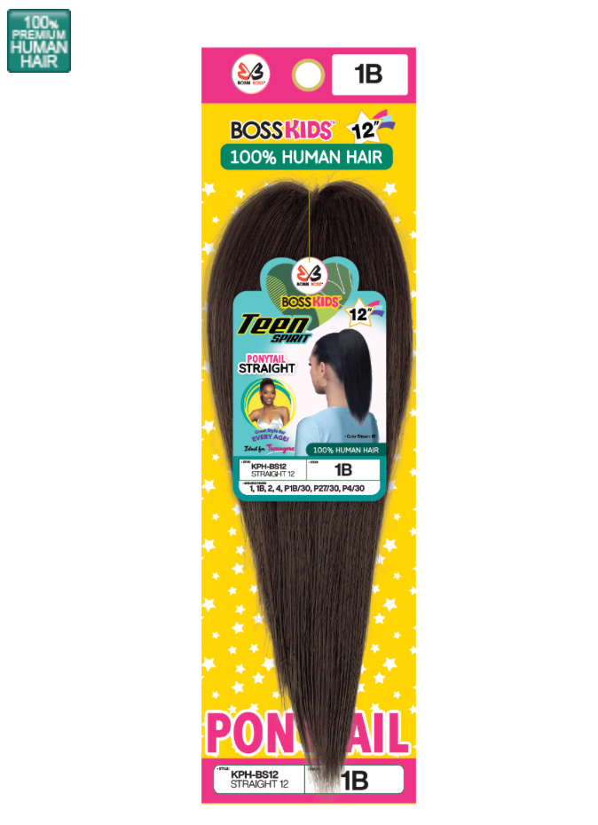 Bobbi Boss Kids Teen Spirit Human Ponytail Straight 12"