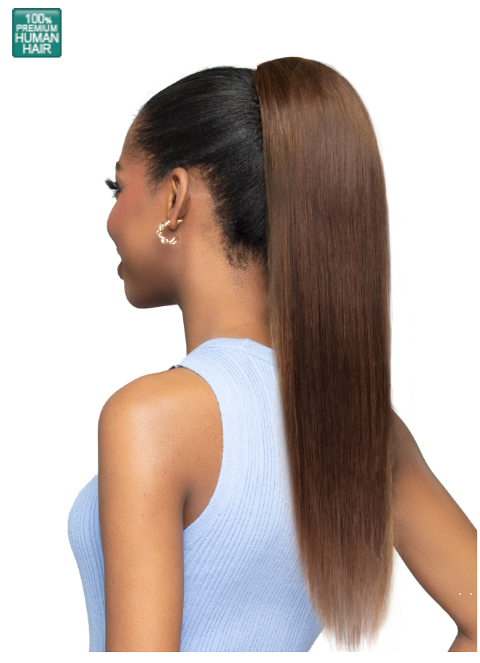 Boss Up Bone Straight 22" Human Hair Ponytail