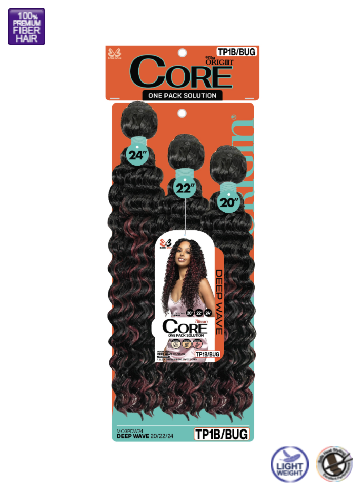 Bobbi Boss Miss Origin Core 3pc Deep Wave 20/22/24" Weaving