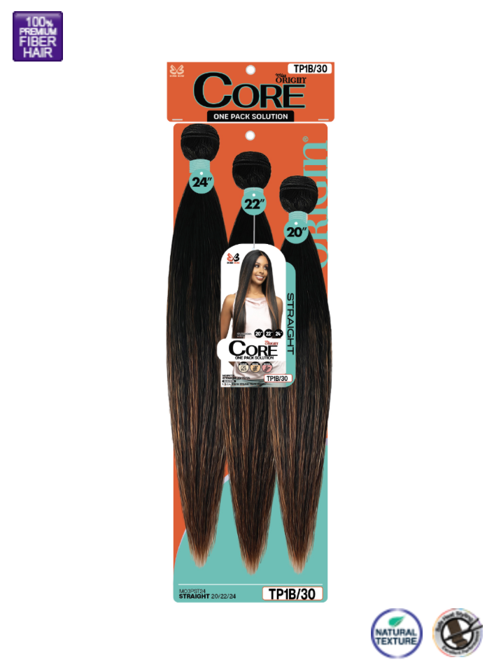 Bobbi Boss Miss Origin Core 3pc Straight 20/22/24" Weaving