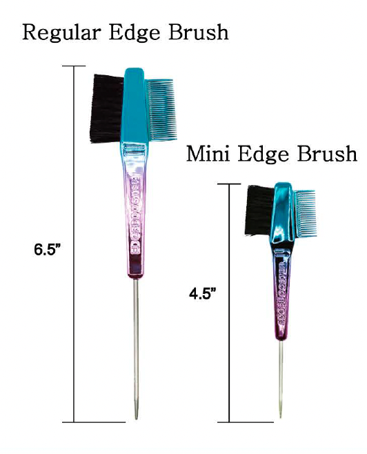 Edge Booster Edge Brush And Comb - Chrome Mini (Each)