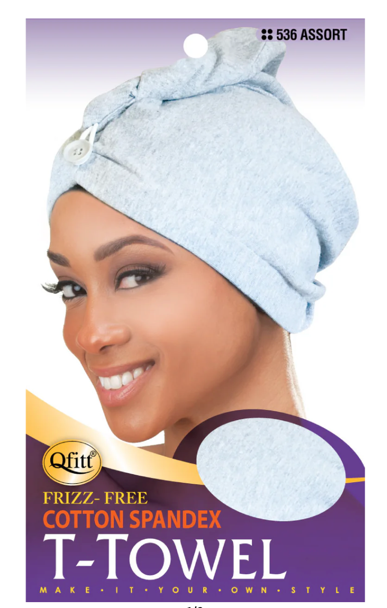 Qfitt Frizz-Free Cotton Spandex T-Towel Assorted Colors