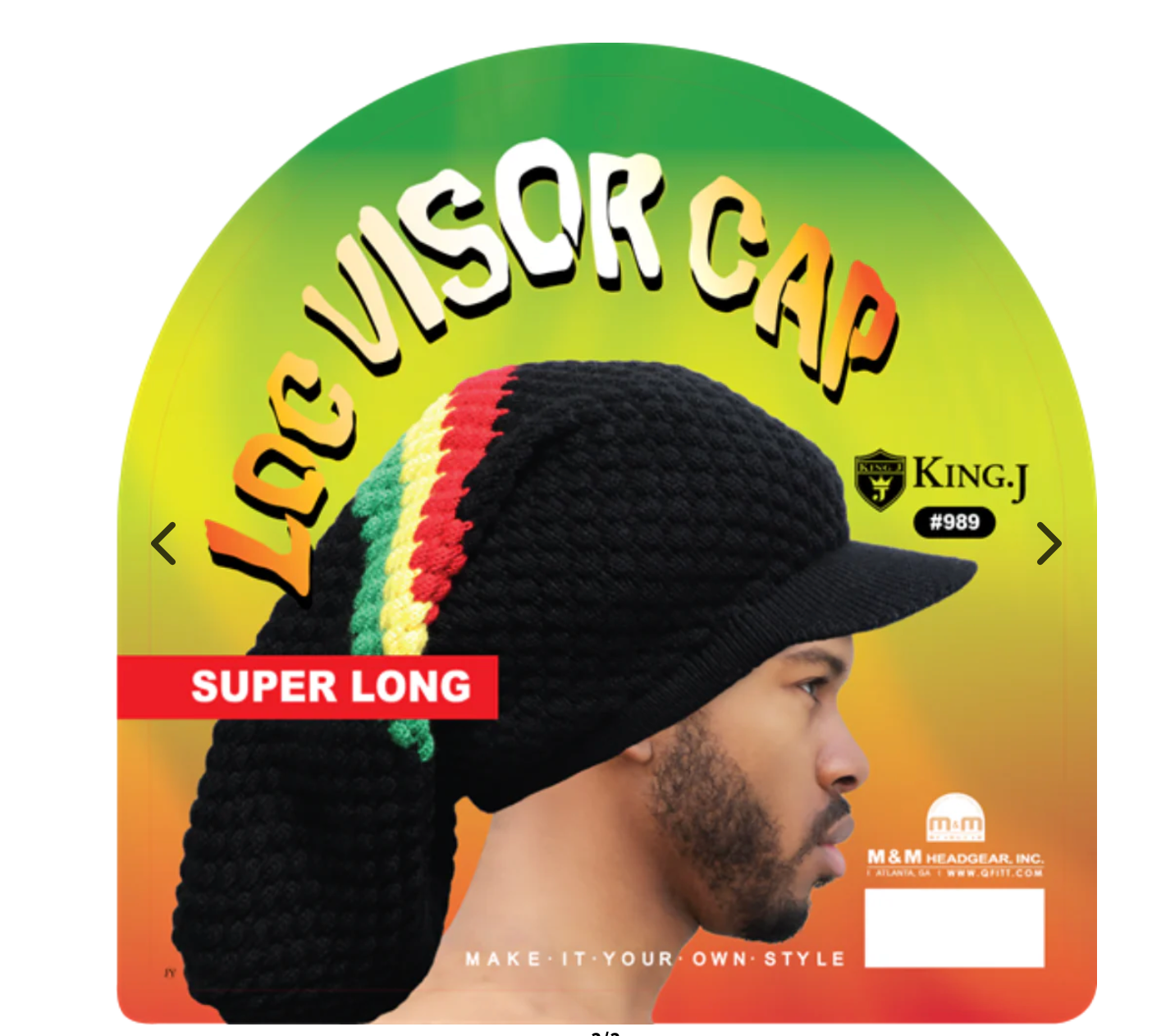 King J Loc Visor Cap Super Long