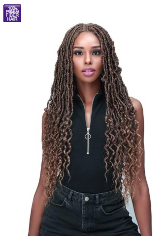 Bobbi Boss MLF620 Nu Locs French Tip 30” Wig