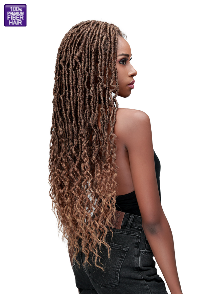 Bobbi Boss MLF620 Nu Locs French Tip 30” Wig