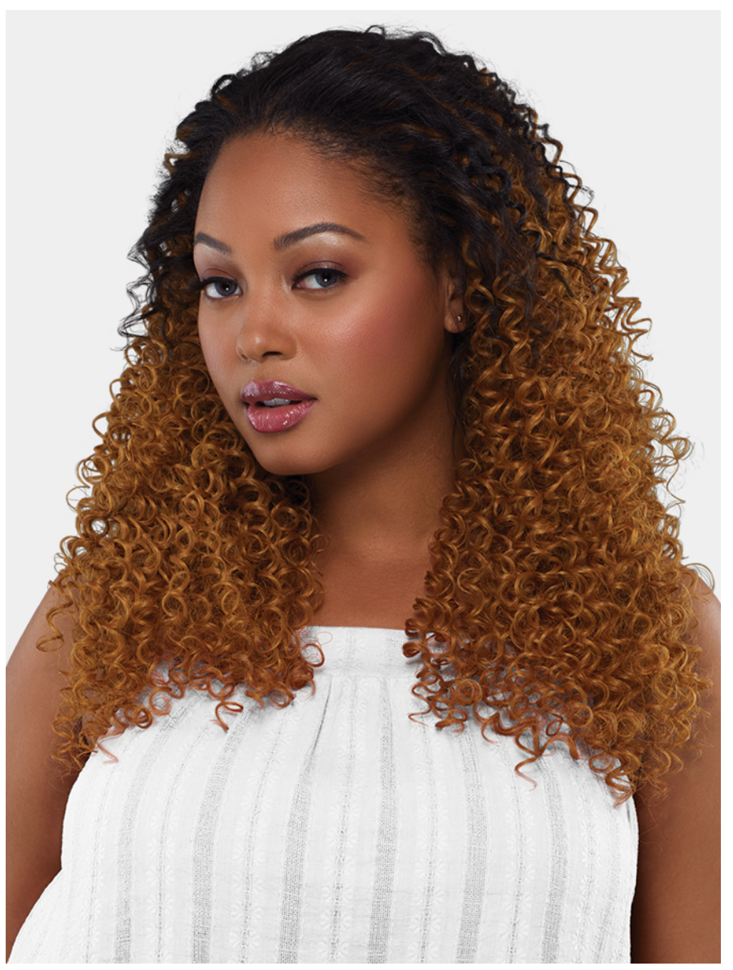 Saemoshi Half Wig Bohemian 22″ Brie