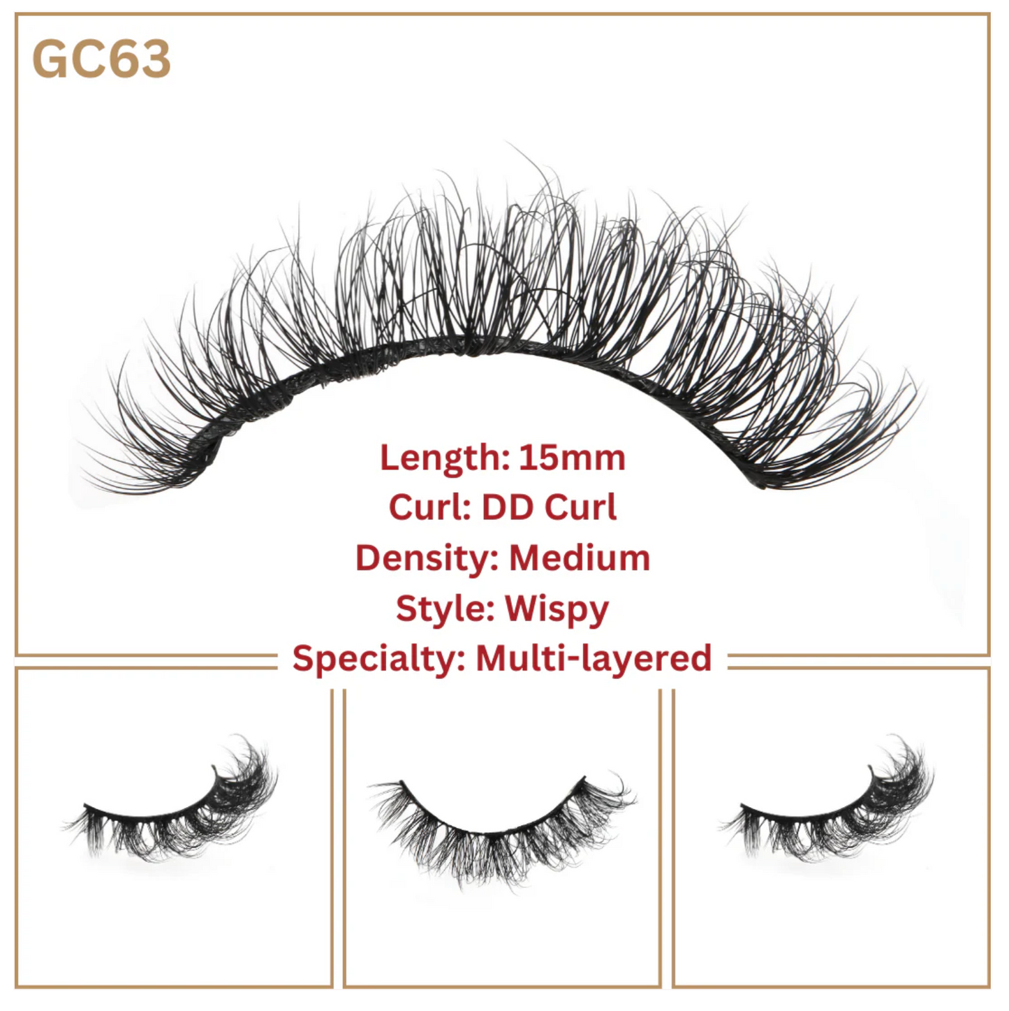 Miss Girly Curl Lashes GC63