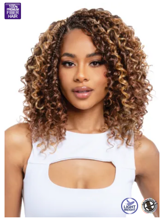 Crochet Style #C05:  Xtra Boho Box Braids Deep Curl 10"