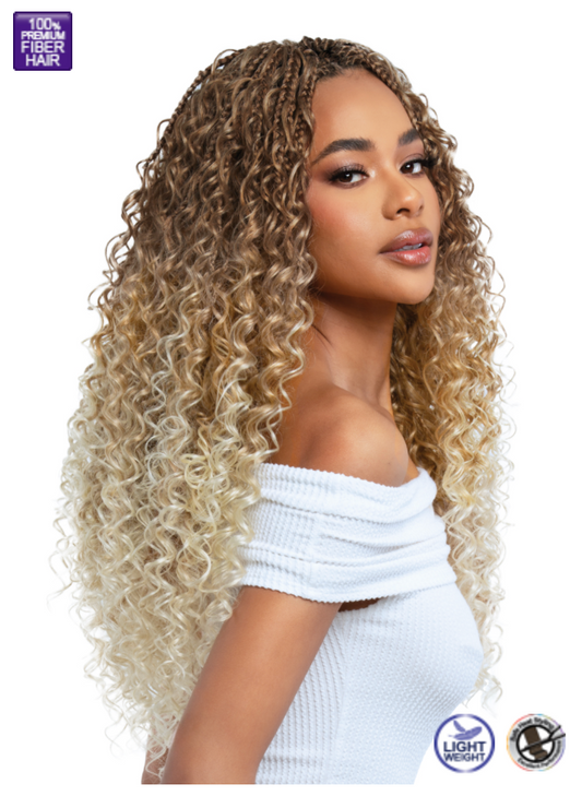 Crochet Style #C06: Xtra Boho Box Braids Deep Curl 20"