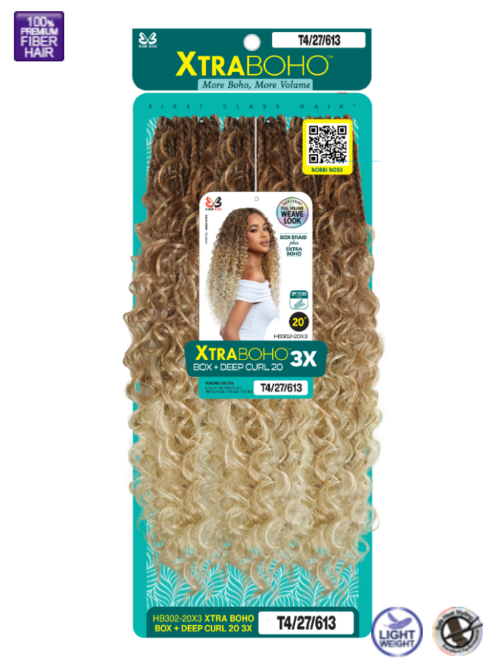 Bobbi Boss Xtra Boho Box + Deep Curl 20" 3X