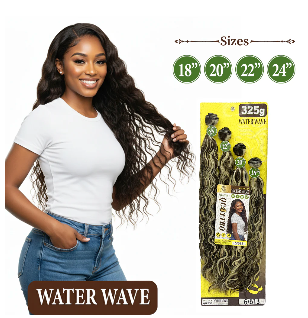 Quattro Water Wave 4PC Weave Bundle