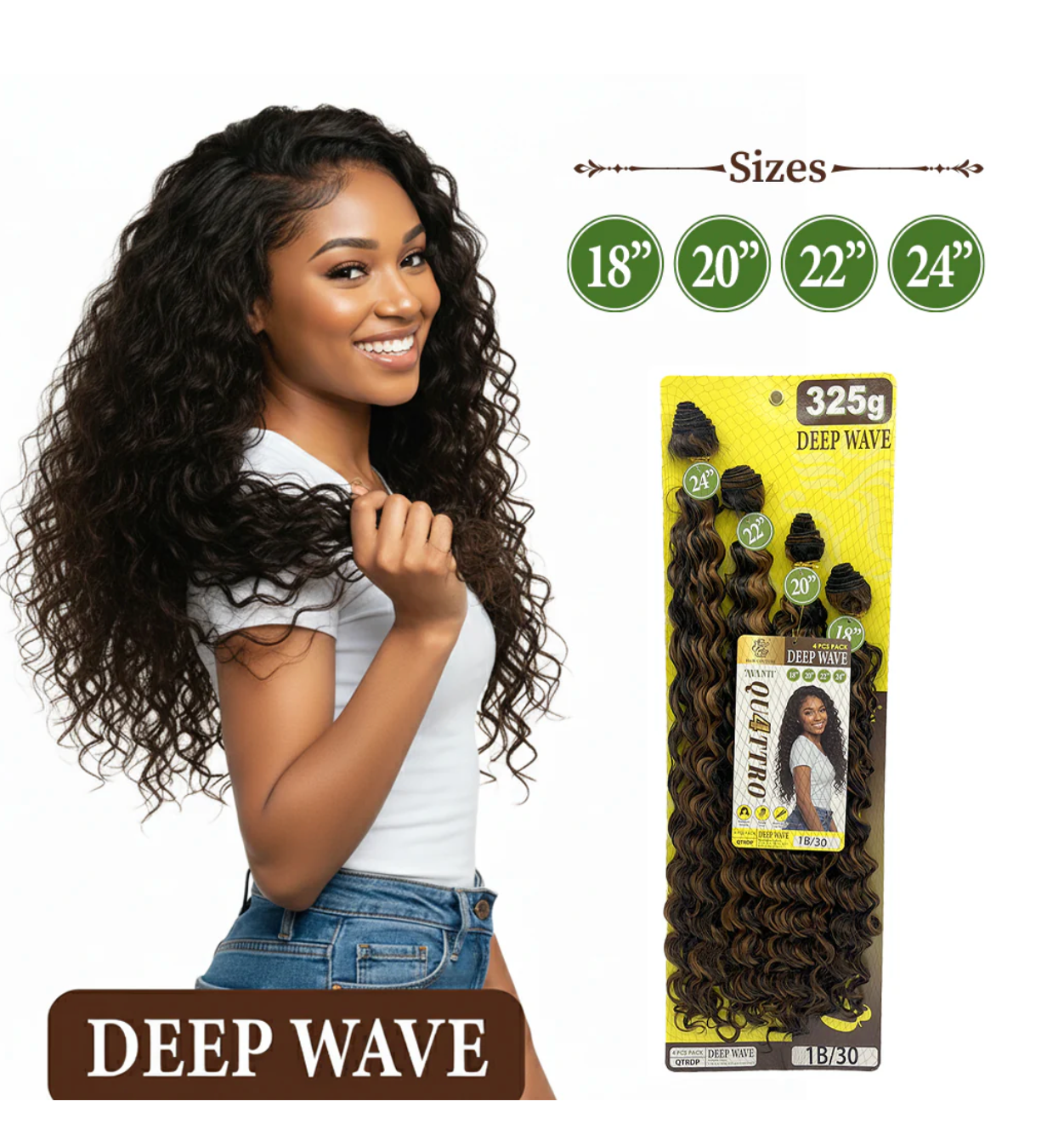 Quattro Deep Wave 4PC Weave Bundle