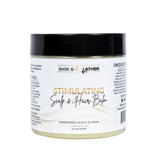 Bask & Lather Stimulating Scalp and Hair Balm 6 oz