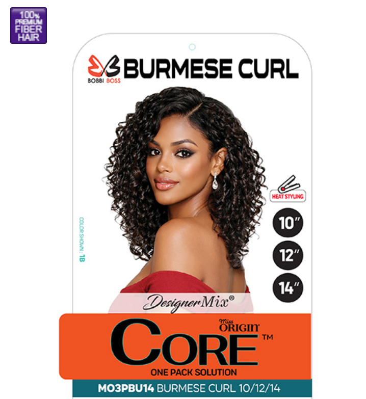 Bobbi Boss Miss Origin Core 3pc Burmese Curl 10/12/14" Weaving