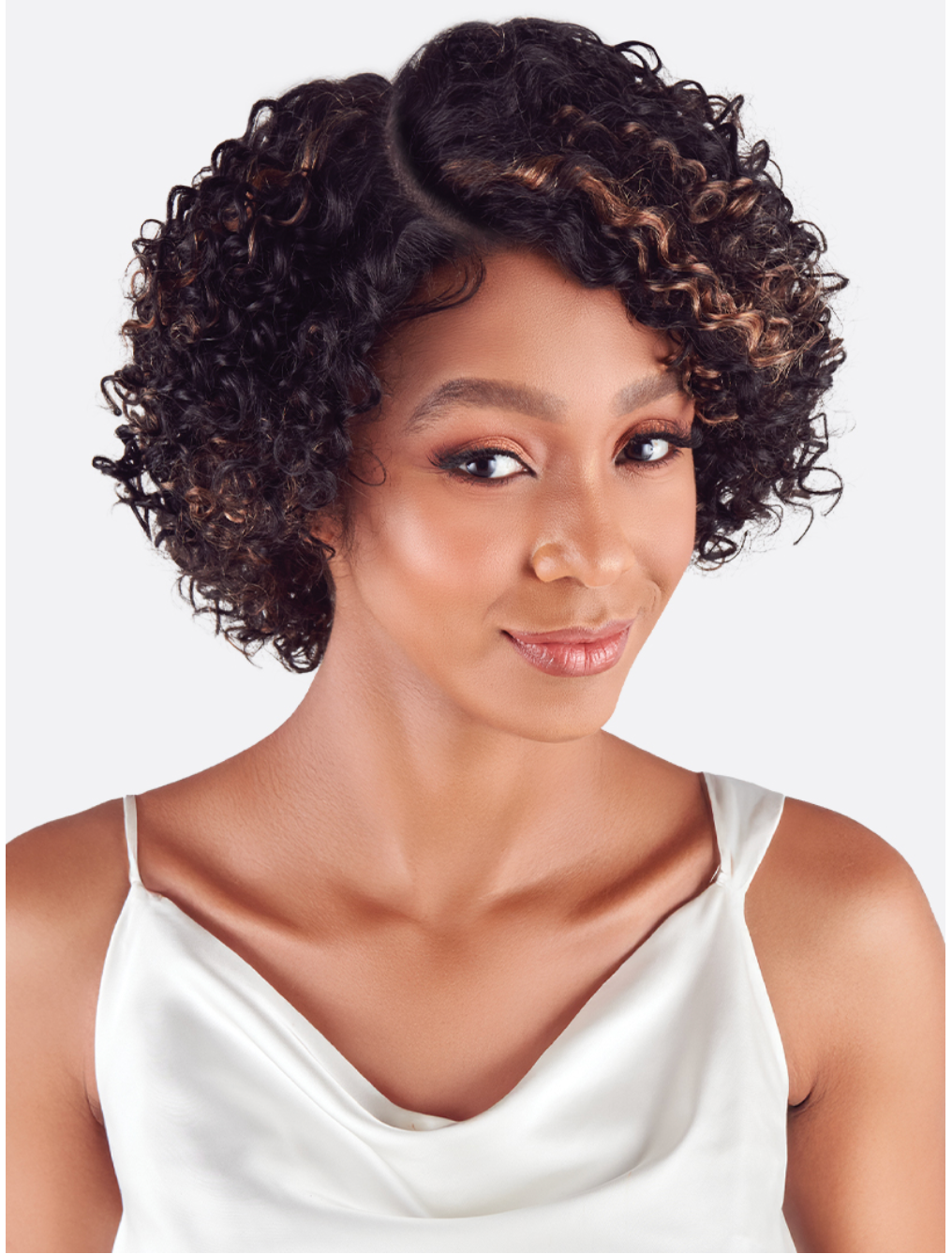 Maestro Wide Lace Part Cloud Coil 8" Human Hair Wig