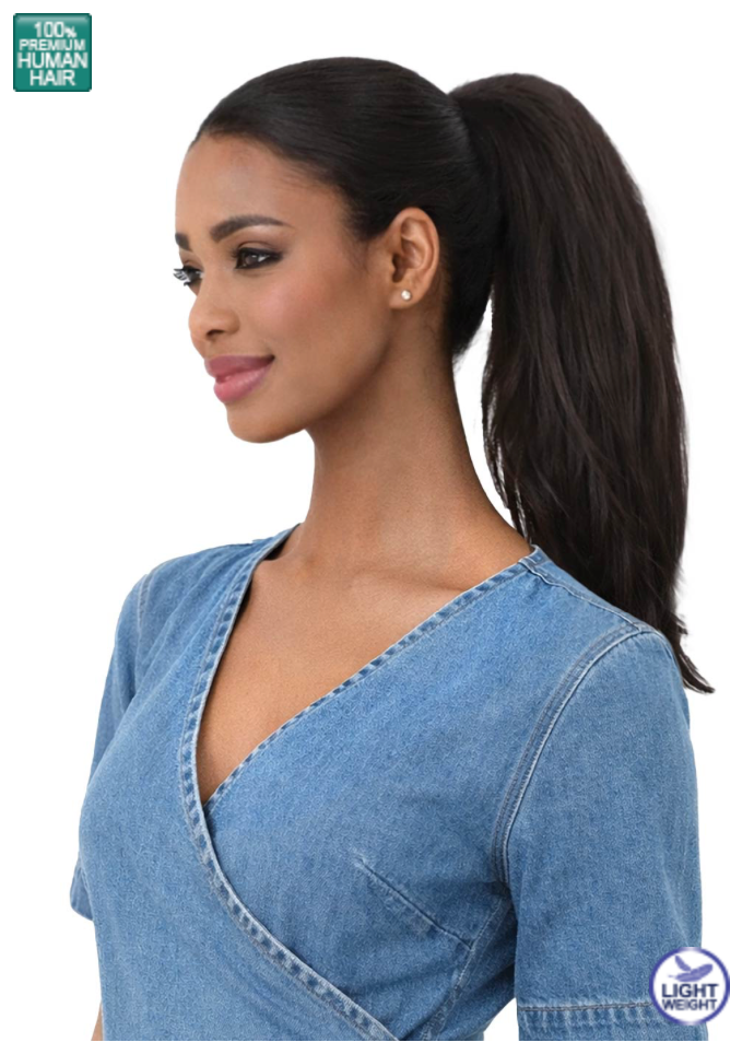 Bobbi Boss MHFC001 Straight 18" Human Hair Full Cap Wig