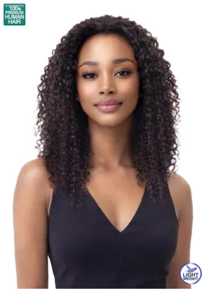 Bobbi Boss MHFC003 Water Wave 18" Human Hair 2-in-1 Wig