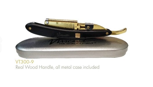 Vincent Paddle Straight Razor blk / gld
