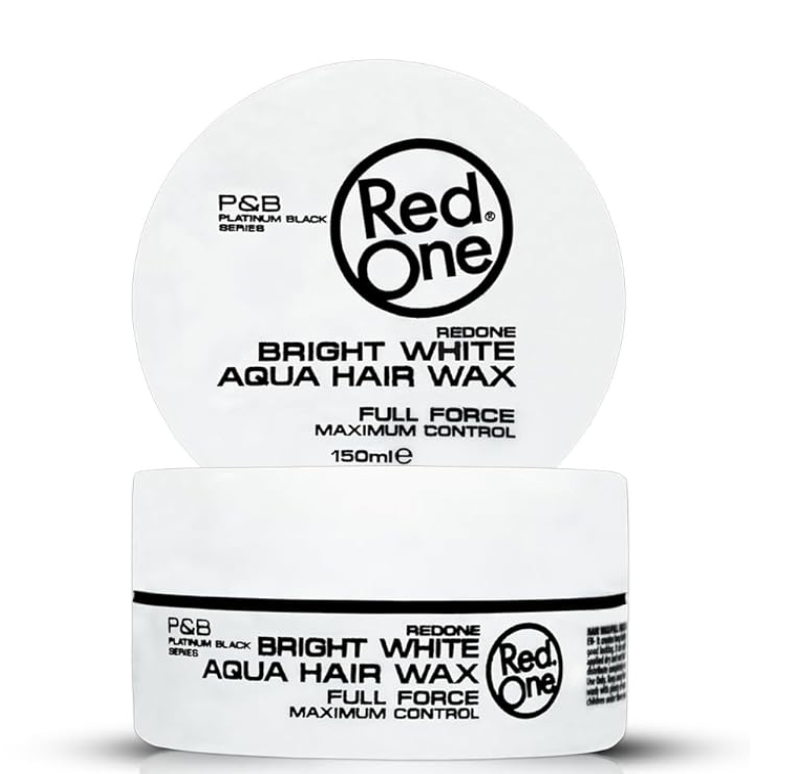 Red One Bright White Aqua Hair Wax White 5 oz