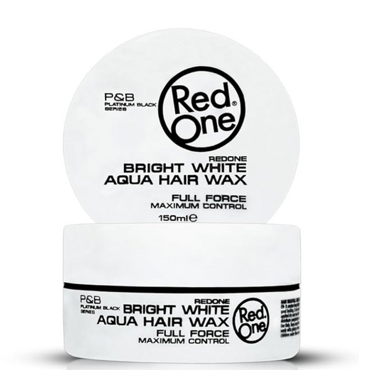 Red One Bright White Aqua Hair Wax White 5 oz