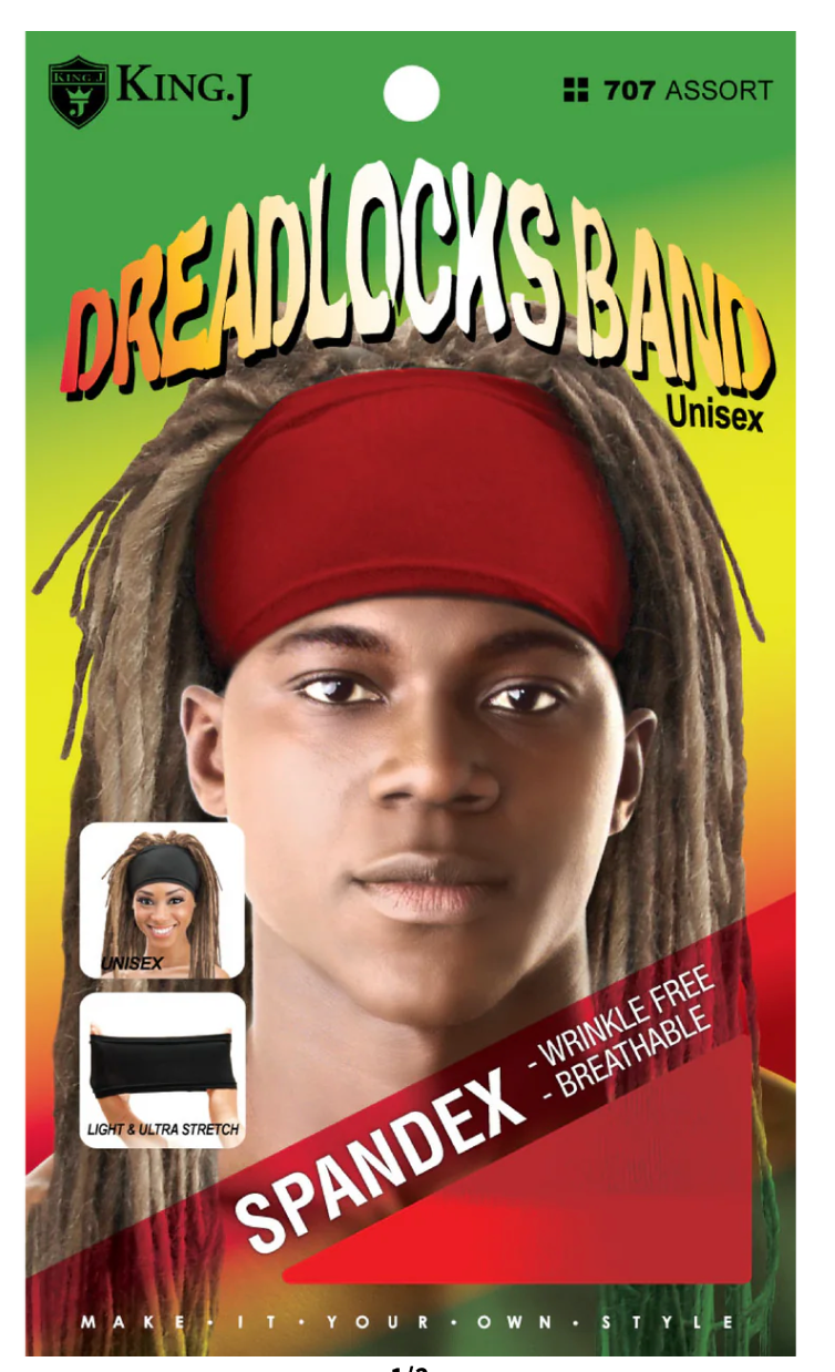 King J Spandex Dreadlocks Band - Assorted Colors