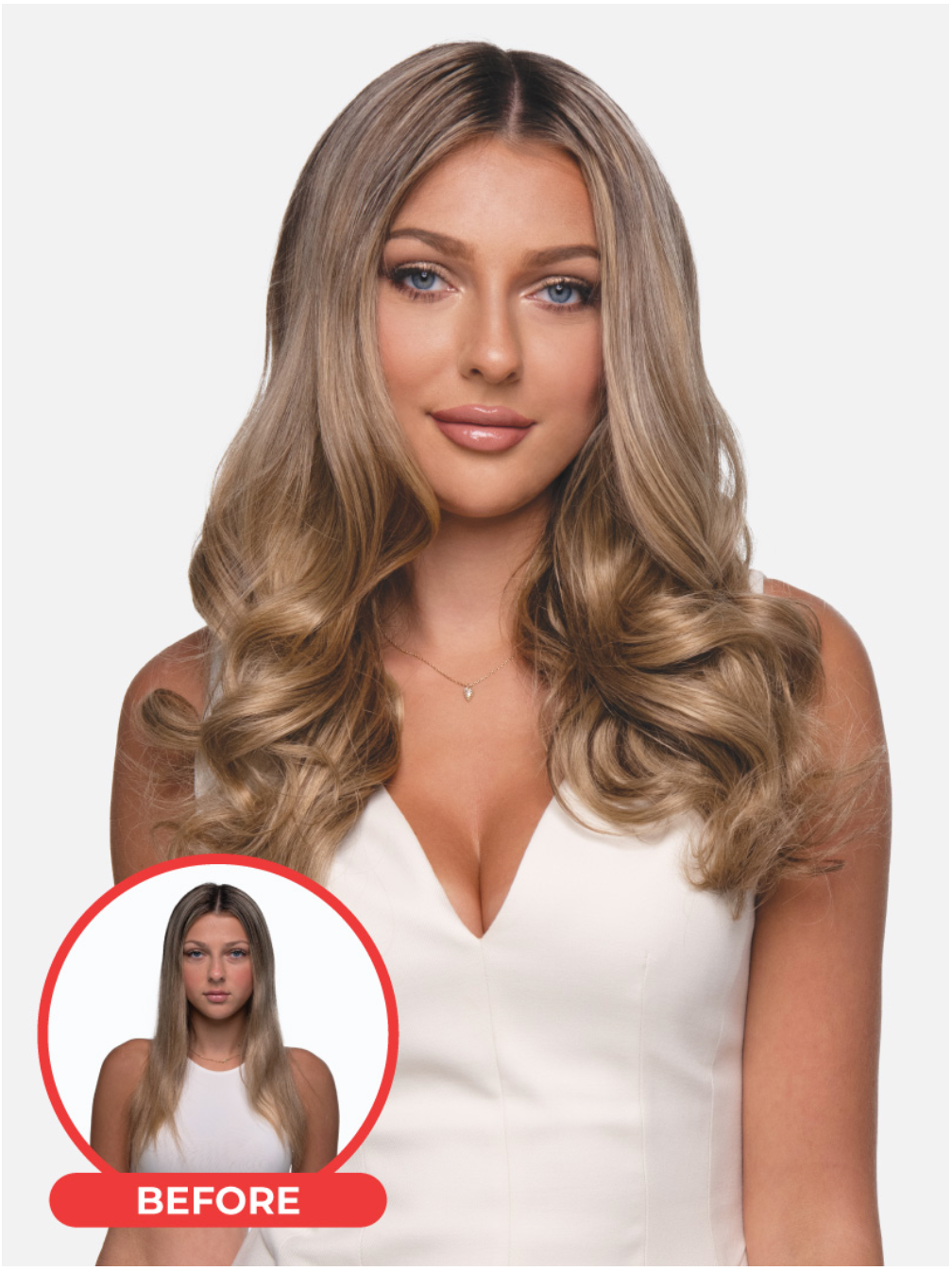 TRUELUXE Seamless Clip In Straight 18"