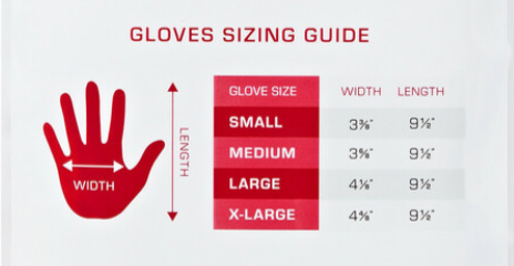 RED Nitrlie Gloves 8 pcs- Blue