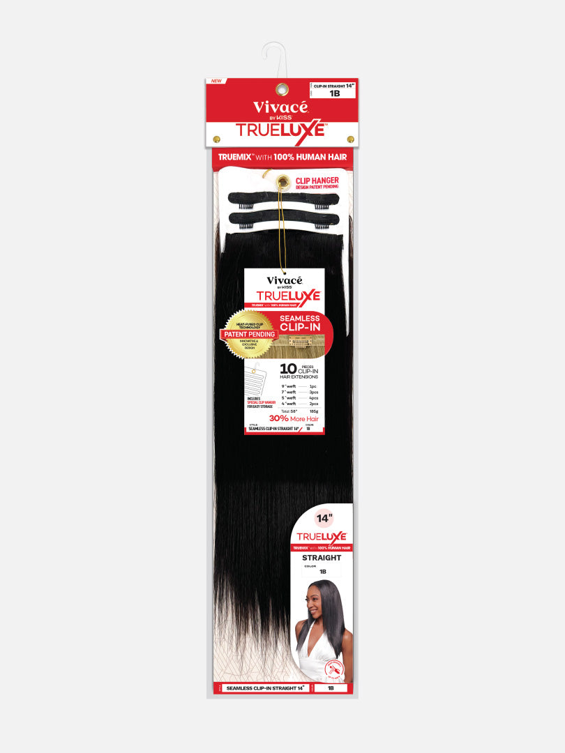 TRUELUXE Seamless Clip In Straight 14"