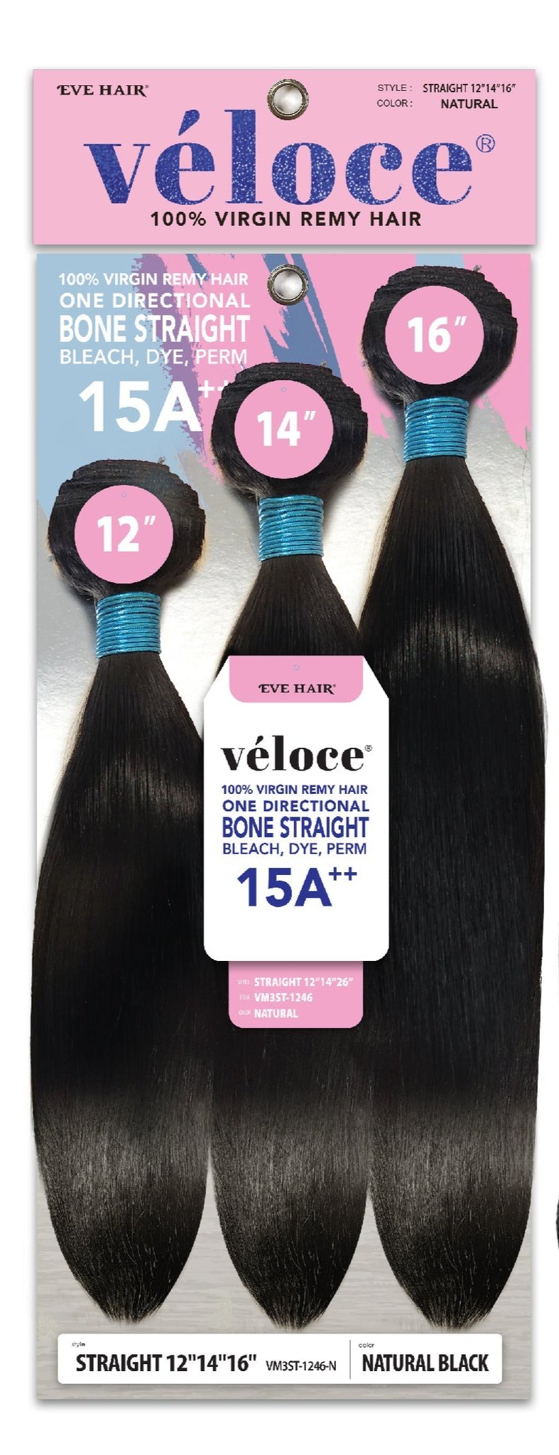 Veloce Virgin 100% Remy Bundle Multi Pack Straight