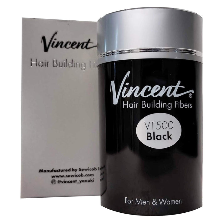 Vincent Hair Building Fibers Black 22 G