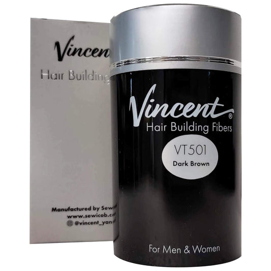 Vincent Hair Building Fibers Dark Brown 22 G