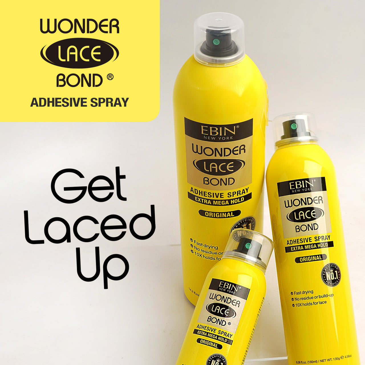 EBIN Wonder Bond Adhesive Spray Extra Mega 14 oz
