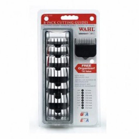 Wahl Cutting Guides 8pk Black with Organizer