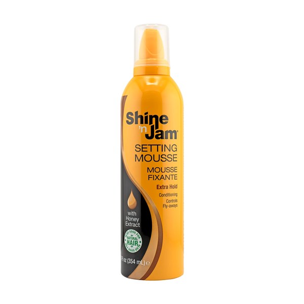 Ampro Shine N Jam Setting Mousse Fixante  Extra Hold Honey 12 oz