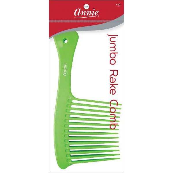 Annie Jumbo Rake Comb Assorted Color Bright