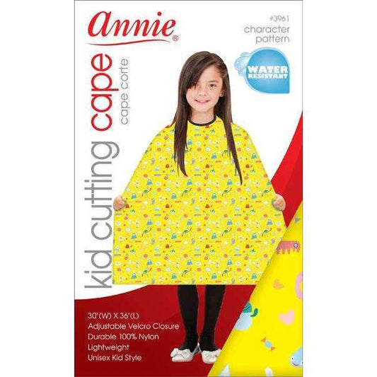 Annie Kid Cutting Cape Yellow Pattern #3961