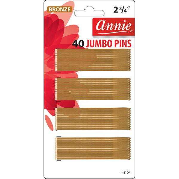 Annie Jumbo Pins Bronze 2 3/4" 40ct