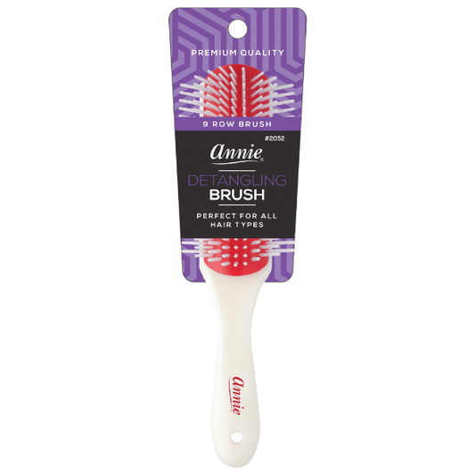 Annie Ergo Rubber Cushion Detangling Brush 9 Row