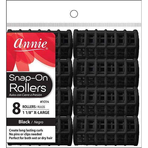 Annie Snap On Magnetic Rollers X Large Black 8 Count