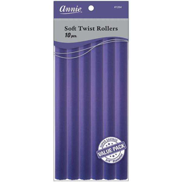 Annie Soft Twist Rollers 10L 3/4" Purple