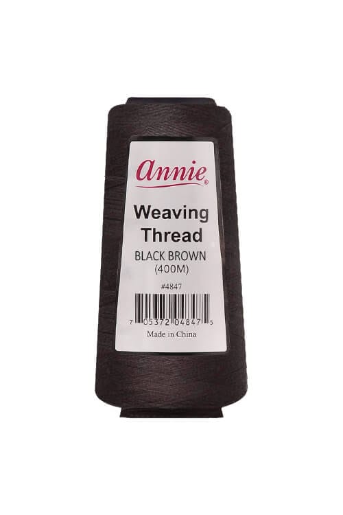 Annie Weaving Thread Black Brown 400M