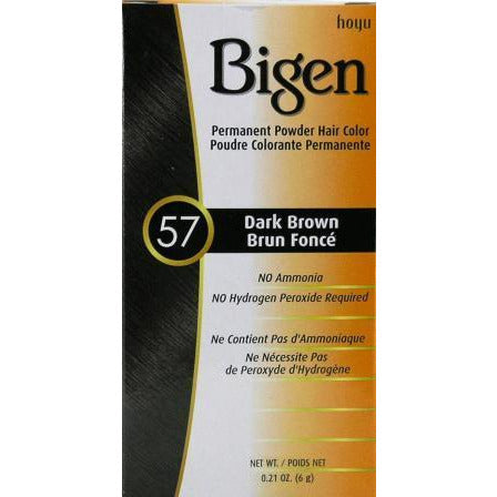 Bigen Powder Hair Color 57 Dark Brown