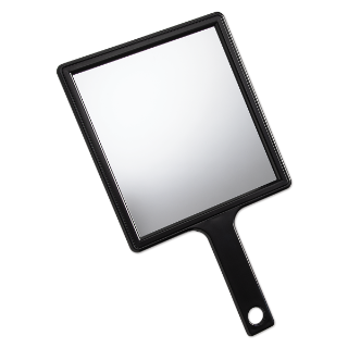 Soft n Style Hand Held Rectangular Mirror