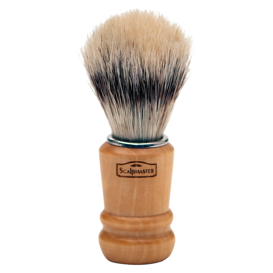 Scalpmaster Shaving Wooden Brush 100% Boar Bristle