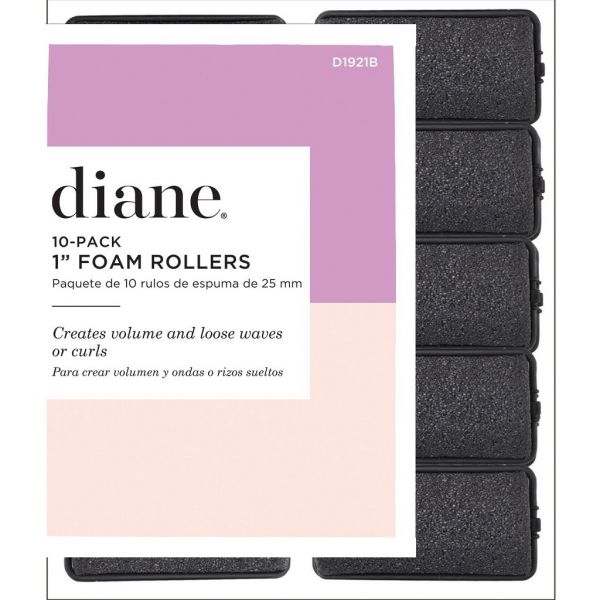 Diane Foam Rollers 1" Black